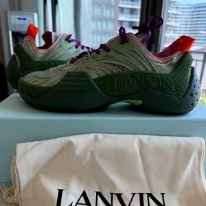 LANVIN FLASH-X LOW TOP SNEAKERS - gently worn